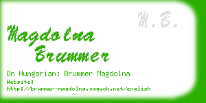 magdolna brummer business card